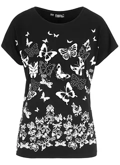 Viskose-T-shirt med trykk, bonprix