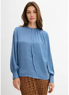 Bluse i lett sateng, bonprix