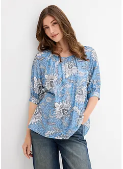 Bluse i lett viskosemiks, bonprix