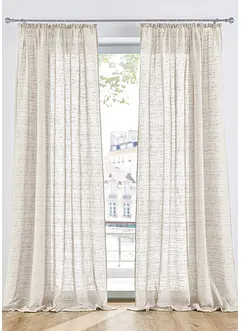 Gardin med struktur, i flere størrelser (1-pack), bonprix