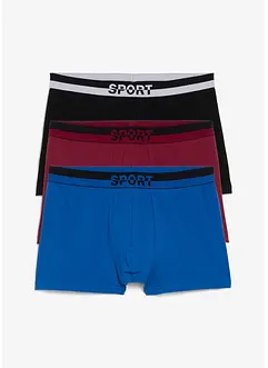 Boksershorts i ettersittende modell (3-pack), bonprix