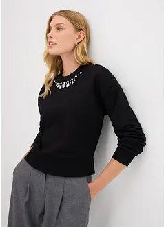 Oversized sweatshirt i bomull, bonprix