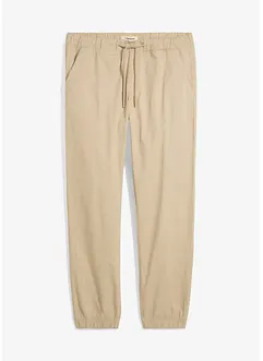 Relaxed Fit pull on-chinos med stretch, Straight, bonprix