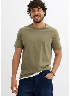 T-skjorte i 100% økologisk bomull (2-pack), bonprix