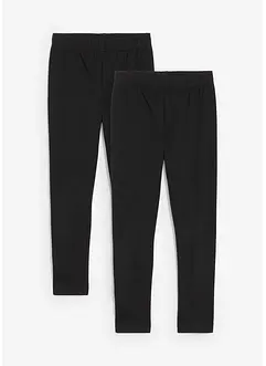 Leggings i økologisk bomull med elastan (2-pack), bonprix