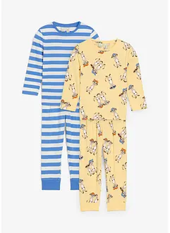 Pyjamas i 100% økologisk bomull (4-delt sett), bonprix