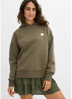 Oversized hettegenser av myk bomullmiks, bonprix