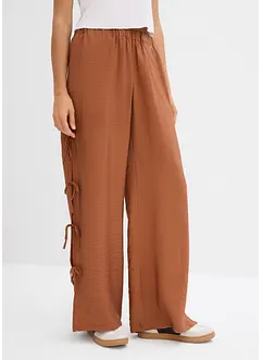 Slip on-bukse med sløyfer, bonprix