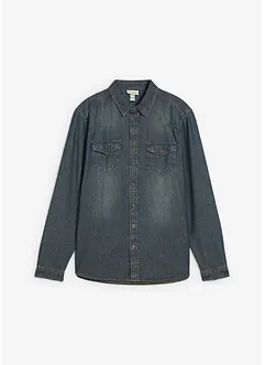Denimskjorte i 100% bomull, bonprix