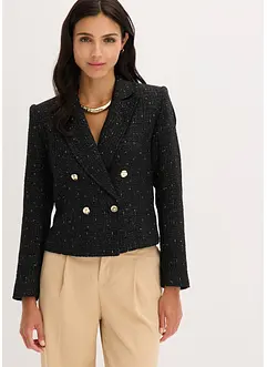 Kort blazer i myk bouclé, bonprix