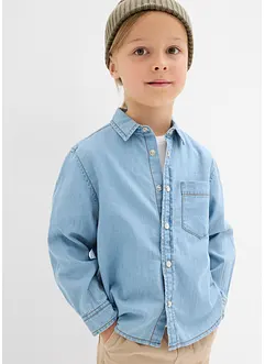 Jeansskjorte i ren økologisk bomull, bonprix