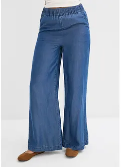 Bukse i vid modell og lett lyocell, bonprix