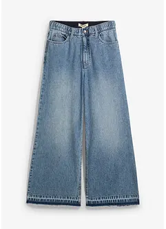 Wide Leg-jeans High Waist, cropped, bonprix