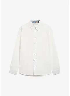 Business skjorte i 100% bomull med detaljer i kontrastfarge, Regular Fit, bonprix