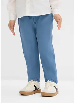 Regular Fit slip on-bukse i 100% bomull, Straight, bonprix