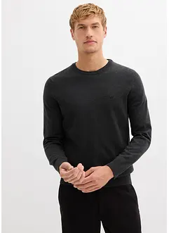 Finstrikket genser med bomull, bonprix