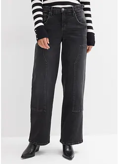 Wide Leg-jeans Mid Waist, bonprix