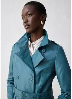 Skinnjakke i lammenappa og trenchcoat-modell, bonprix