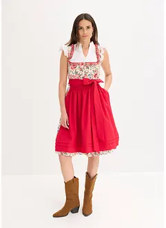 Tyrolerkjole med brodert forkle (2-delt sett), bonprix