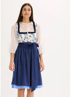 Tyrolerkjole med brodert forkle (2-delt sett), bonprix