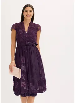 Dirndl med broderi og fløyelsskjørt (2-delt sett), bonprix