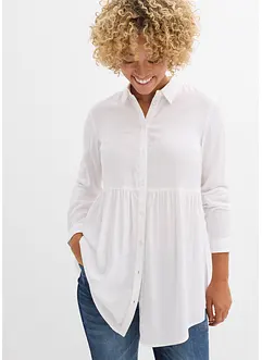 Lang bluse av viskose, bonprix