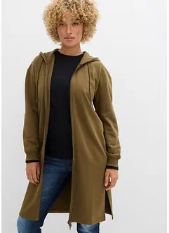 Lang hettejakke med sidesplitter, bonprix