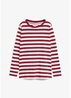 Topp i økologisk bomull med stripemønster, bonprix