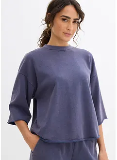 Oversized sweatshirt i myk bomullsmiks, bonprix