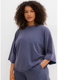 Oversized sweatshirt i myk bomullsmiks, bonprix