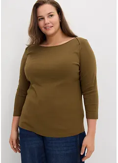 Oversized topp i 100% økologisk bomull, bonprix