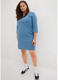 Trikotkjole med stretch i 100% økologisk bomull, bonprix