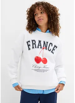 Oversized sweatshirt i 100% økologisk bomull, bonprix