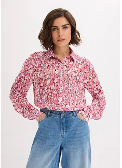 Skjorte med glittereffekt, bonprix