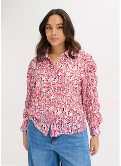 Skjorte med glittereffekt, bonprix