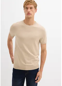 T-skjorte i strikket materiale, bonprix