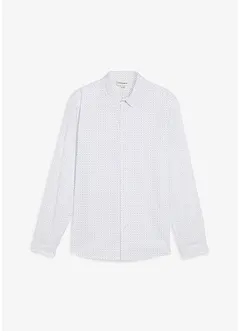 Business-skjorte med stretch og minimønster, Slim Fit, bonprix