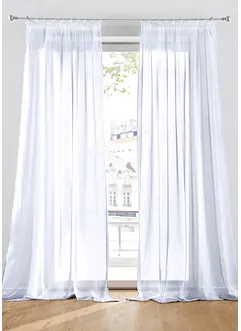 Gardin i batist med fin struktur (1-pack), bonprix