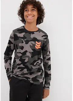 Langermet topp til gutt i 100% bomull (3-pack), bonprix