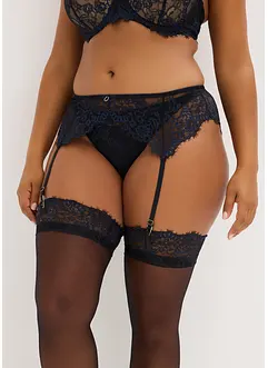 Strømpeholder i delikat Eyelash-blondemateriale, bonprix