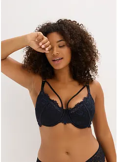 Vattert BH i delikat Eyelash-blondemateriale, bonprix