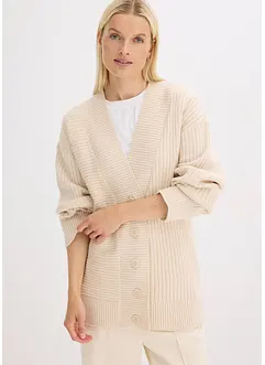 Ribbestrikket cardigan, bonprix