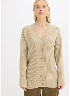 Ribbestrikket cardigan, bonprix