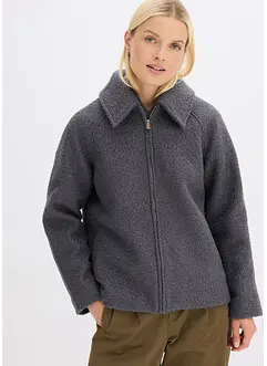 Bomberjakke i myk bouclé, bonprix