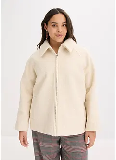 Bomberjakke i myk bouclé, bonprix