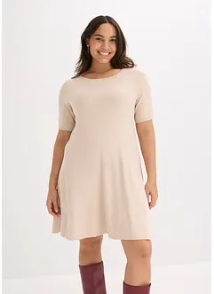 Strikkekjole av myk viskosemiks, bonprix