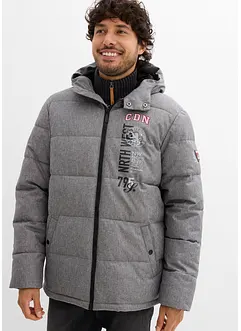 Vattert vinterjakke med hette, bonprix