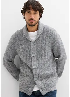 Cardigan med ribbemønster, bonprix
