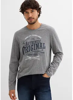 Langermet shirt i 100% økologisk bomull (2-pack), bonprix