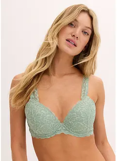 Padded-BH med blomsterblonde, bonprix